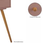 Penteadeira Retrô Com Espelho Cristal  Rosê