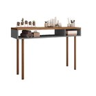 Penteadeira Retro Megan  Chumbo/nogueira Caiena