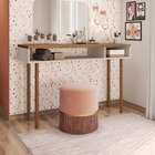 Penteadeira Retro Megan  Off White/nogueira Caiena