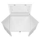 Penteadeira Ripada Com Espelho E Led Verê Branco