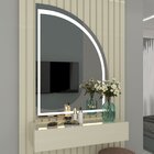 Penteadeira Ripado Com Espelho Com Led 95cm Realeza 100% Mdf