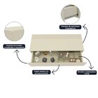 Penteadeira Ripado Com Espelho Com Led 95cm Realeza 100% Mdf