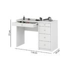 Penteadeira Star 5 Gavetas - Branco