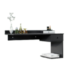 Penteadeira Suspensa 1 Gaveta 0,90m Charme Preto Ej Móveis