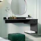 Penteadeira Suspensa 1 Gaveta 0,90m Charme Preto Ej Móveis