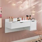 Penteadeira Suspensa 1 Porta 1 Gaveta Blush Albatroz