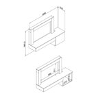 Penteadeira Suspensa 1 Porta 1 Gaveta Com Tomada Embutida Mov