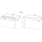 Penteadeira Suspensa Branco - Tecno Mobili