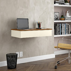 Penteadeira Suspensa Camarim 1 Gaveta - Off White Com Freijó