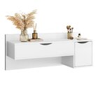 Penteadeira Suspensa Camarim Com Espelho Rouge Espresso Móvei