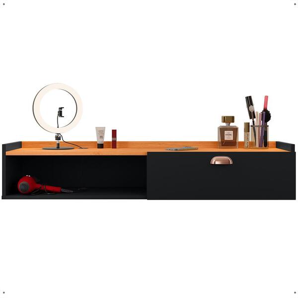 Penteadeira Suspensa Camarim Decor Porta Maquiagem Nicho Mult