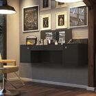 Penteadeira Suspensa Camarim Night 2 Portas - Albatroz - Preto