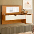 Penteadeira Suspensa Com Espelho 1 Gaveta 1 Porta Blush Albat