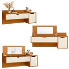 Penteadeira Suspensa Com Espelho 1 Gaveta 1 Porta Blush Albat