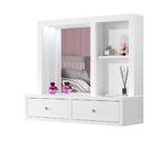 Penteadeira Suspensa Com Espelho E Entrada Usb Branco 7707 Lu