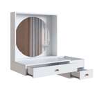 Penteadeira Suspensa Com Espelho Fiorela 2 Gv Branca