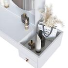 Penteadeira Suspensa Com Espelho Fiorela 2 Gv Branca