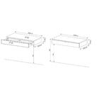 Penteadeira Suspensa Com Gaveta Multimóveis Cr35018 Branca