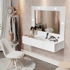 Penteadeira Suspensa Com Leds West Branco