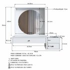 Penteadeira Suspensa Com Nicho Aberto Gaveta E Gavetão Es1001