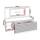 Penteadeira Suspensa Com Painel Espelho Gaveta E Nicho Organi