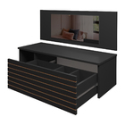 Penteadeira Suspensa Com Painel Espelho Gaveta E Nicho Organi