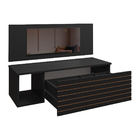 Penteadeira Suspensa Com Painel Espelho Gaveta E Nicho Organi