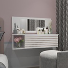 Penteadeira Suspensa Com Painel Espelho Gaveta E Nicho Organi