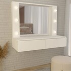 Penteadeira Suspensa Estrela 2 Gavetas Branco - Panorama Móve