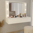 Penteadeira Suspensa Estrela 2 Gavetas Branco - Panorama Móve