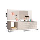 Penteadeira Suspensa Infantil Com Espelho Branco Funny Petern