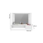 Penteadeira Suspensa Mdp Com 1 Gaveta E Led Cristal Branco