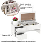 Penteadeira Suspensa Mila 2 Gavetas - Branco