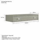 Penteadeira Suspensa Para Quarto 1 Gaveta Off White Ac