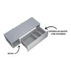 Penteadeira Suspensa Para Quarto Com Espelho E Painel Branco