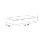 Penteadeira Suspensa Preto Em Mdf