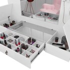 Penteadeira Suspensa Vip Com Espelho E Gaveta Flex Branco E P