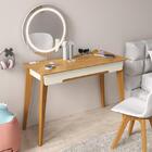 Penteadeira Tifanny Espelho Giratório Com Led Eco Wood - Mati