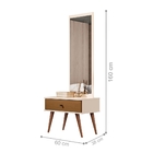 Penteadeira Toucador Com Espelho Markesy Pérola