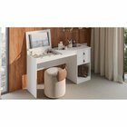 Penteadeira Versa Home 140cm 2 Gavetas Branco