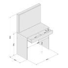 Penteadeira Virgínia 1 Gaveta Com Divisória Politorno Branca