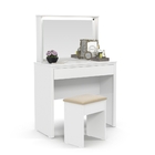 Penteadeira Yasmim Branca com Banqueta