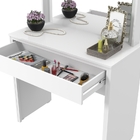 Penteadeira Yasmim Branca com Banqueta