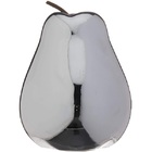 Pera Decorativa Prata Em Ceramica Mart 10341