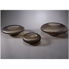 Percy Vaso Decorativo Enfeite 11x23x23cm Vidro Bronze