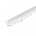 Perfil Abas Desiguais L Alumínio 2m x 16mm Branco Decal