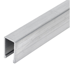 Perfil Abas Desiguais U Alumínio 1m x 12,4mm Natural Decal