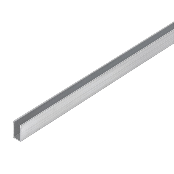Perfil Abas Desiguais U Alumínio 1m x 12,4mm Natural Decal
