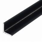 Perfil Abas Iguais L Alumínio 1m x 12,7mm Preto Decal