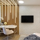 Perfil Alumínio Branco Embutir + Fita Led Quente + Fonte 2m